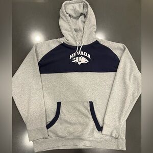 Champion Nevada Gray & Navy Colorblock Pullover Hoodie